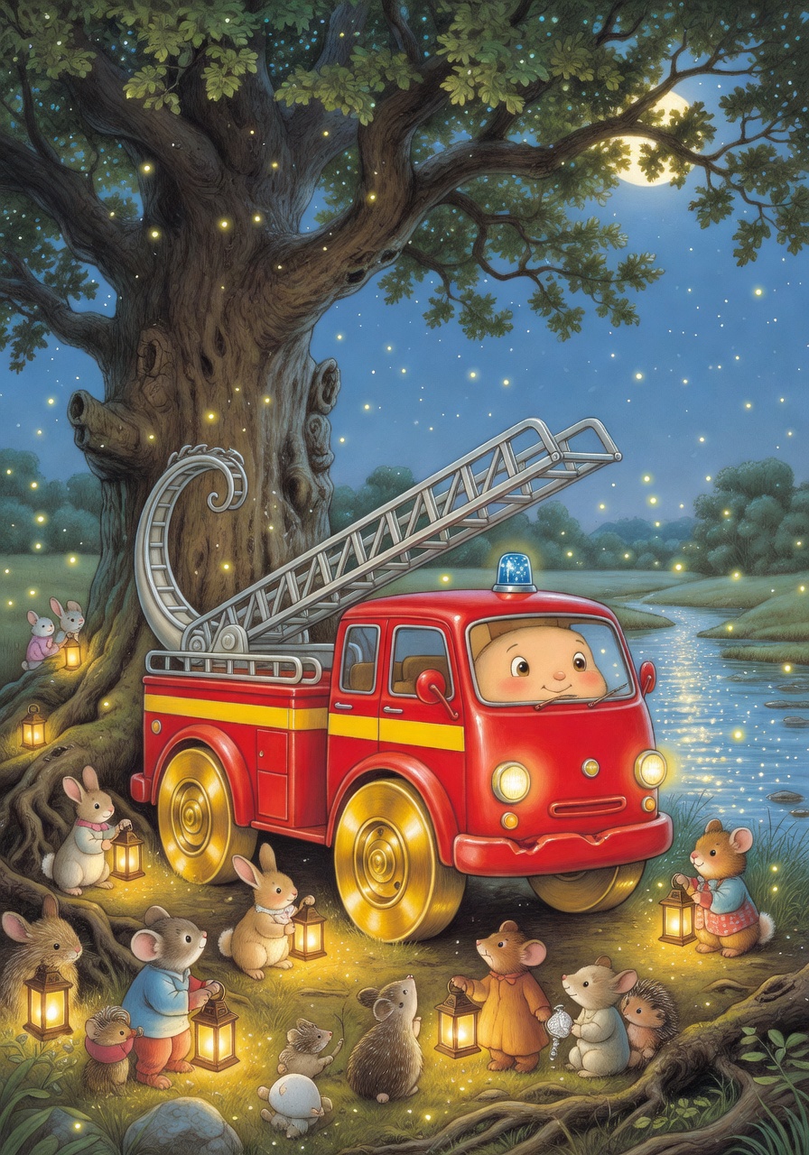 Illustration for scene 10: Home Lights the Way
