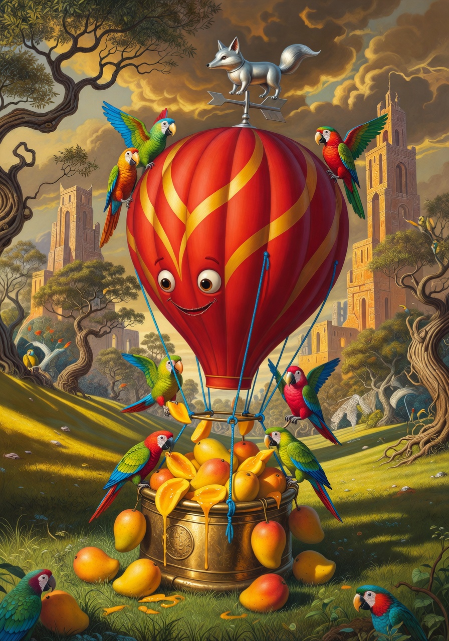 Illustration for scene 15: Balloon Breakfast