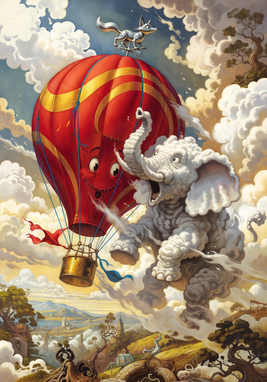 Illustration for scene 4: Cloud Chaos