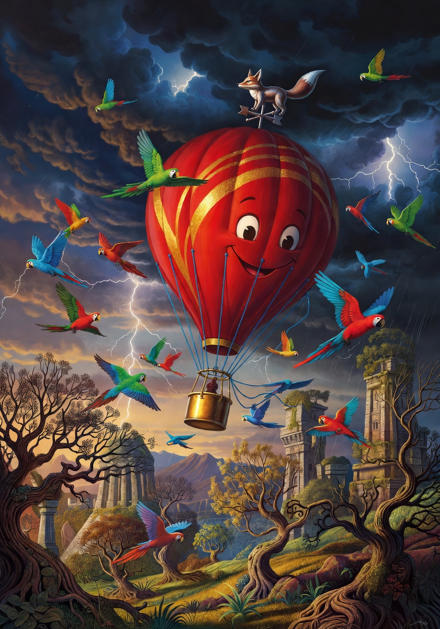 Illustration for scene 6: The Storm Warning