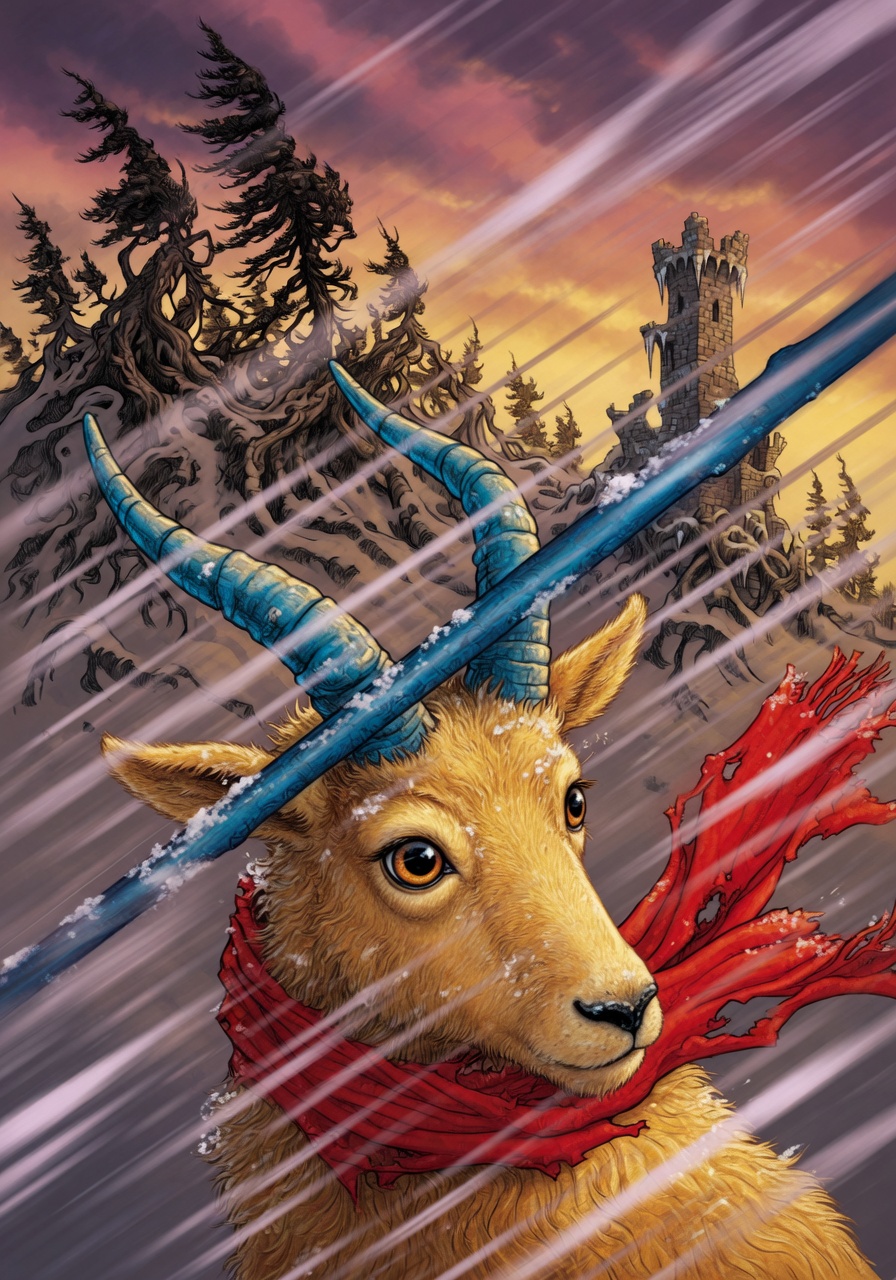 Illustration for scene 7: The Fourth Push