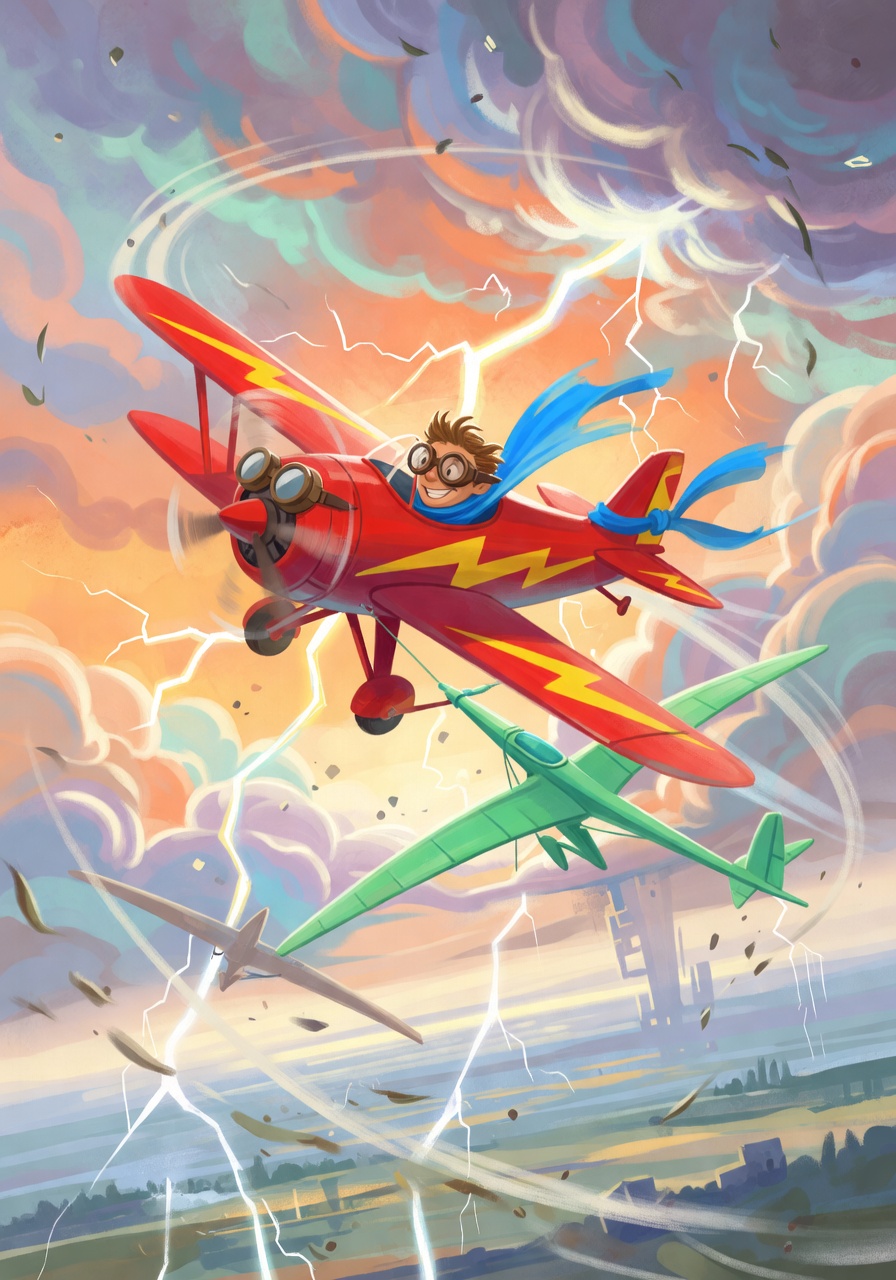 Illustration for scene 6: Courage in the Whirlwind