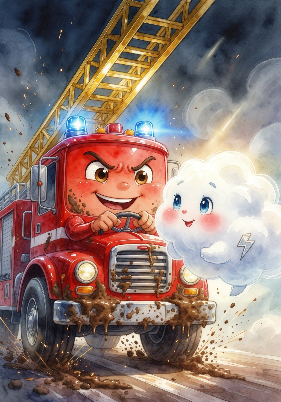 Illustration for scene 4: The Muddy Monster
