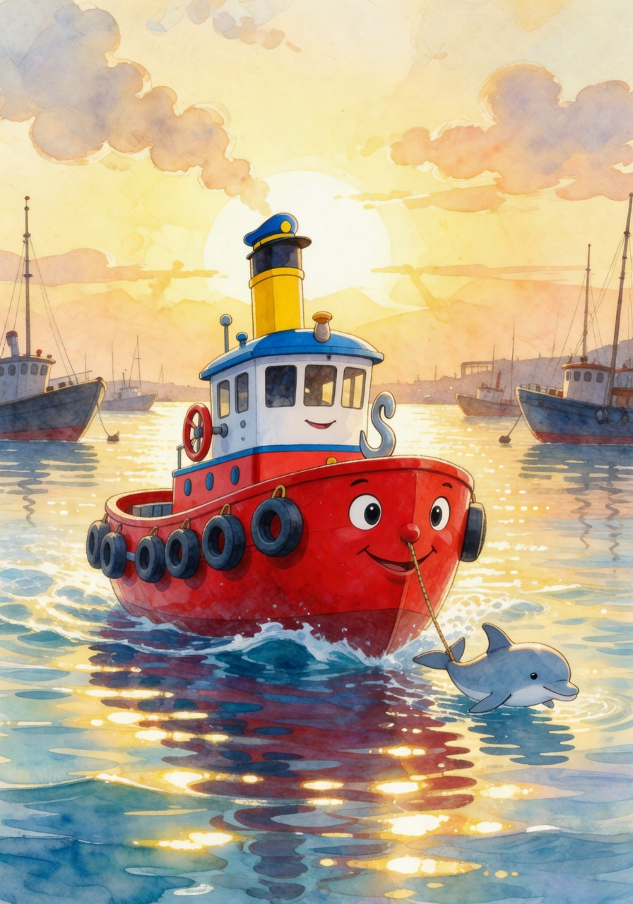 Illustration for scene 5: Hero of the Harbor