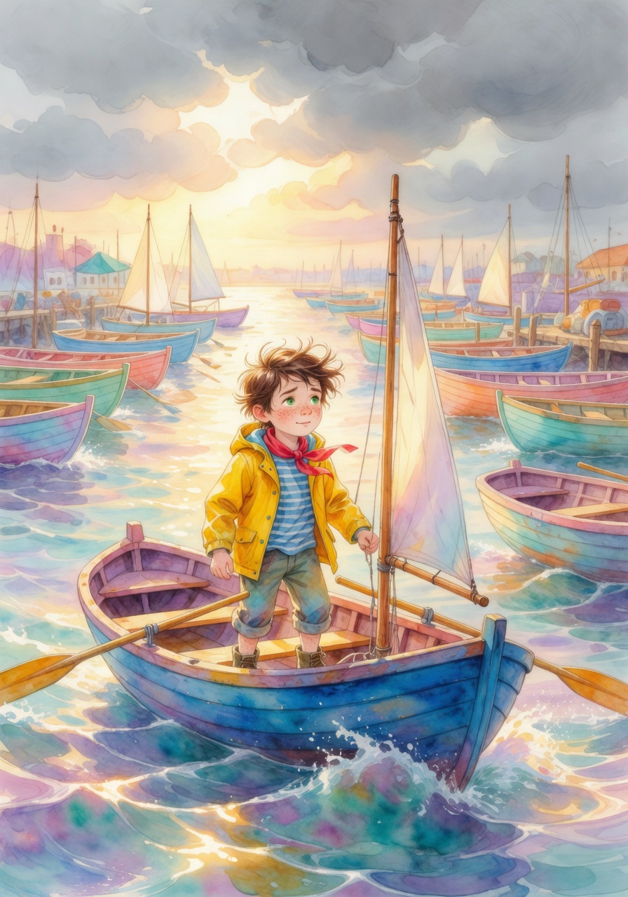 Cover illustration for Rowan's Daring Dash Across the Atlantic