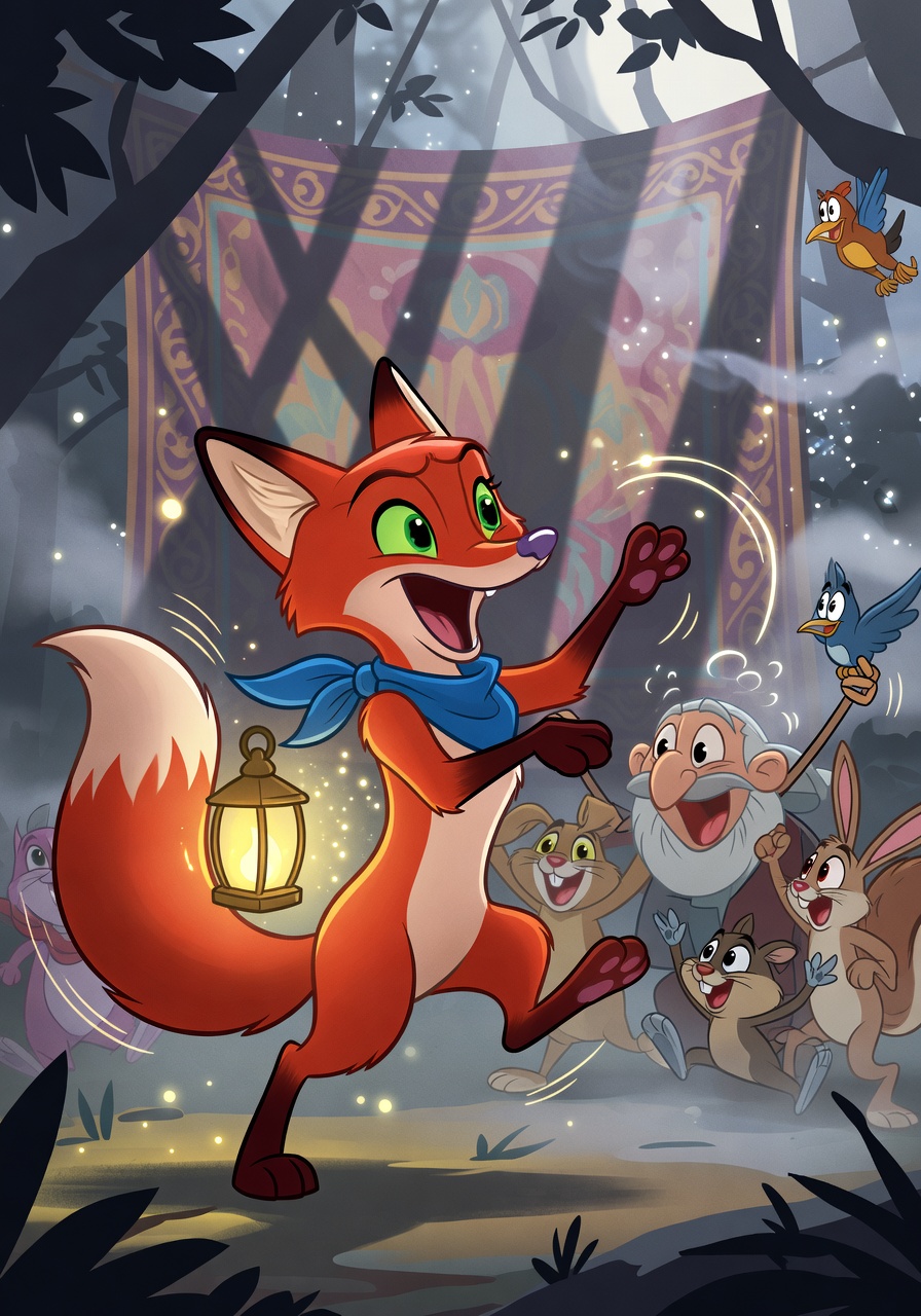 Illustration for scene 10: Shadows Dance Again